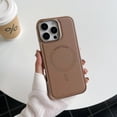 thumbnail image 1 of Allytechgroup Magnetic for iPhone 15 Pro Max Case, Compatible with Magsafe PU Leather Slim Phone Case for Women Men Shockproof Protective Bumper for Apple iPhone 15 Pro Max, Desertgold, 1 of 2