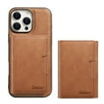 thumbnail image 1 of Allytechgroup Magnetic for iPhone 16 Plus Wallet Phone Case, 2 In 1 Wallet Case with Detachable Cards Holder Support Wireless Charging Shockproof Protective Back Cover for Women Men, Brown, 1 of 6