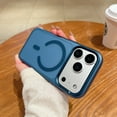thumbnail image 1 of Allytechgroup Magnetic for iPhone 17 Case (Compatible with MagSafe)(Military Grade Drop Protection) Translucent Matte Shockproof with Anti-Fingerprint Phone Cover 2025 6.9", Blue, 1 of 10
