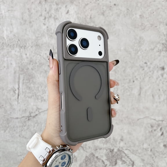 Allytechgroup Magnetic for iPhone 17 Case, [Compatible with Magsafe] Slim Fit Phone Case with Four Corner Anti Fall Design Shockproof Protective for Apple iPhone 17, Gray