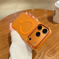 Allytechgroup Magnetic for iPhone 17 Pro Max Case (Compatible with MagSafe)(Military Grade Drop Protection) Translucent Matte Shockproof with Anti-Fingerprint Phone Cover 2025 6.9", Orange