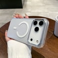 thumbnail image 1 of Allytechgroup Magnetic for iPhone 17 Pro Max Case, [Compatible with Magsafe] Drop Resistant Translucent Back Cover  Shockproof Slim Fit for iPhone 17 Pro Max Phone Case 6.9", White, 1 of 6