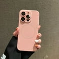 thumbnail image 1 of Allytechgroup Magsafe Case for Apple iPhone 12 Pro Max, Slim Liquid Silicone Shockproof Anti-Scratch Bumper Lightweight Camera Lens Protective Magnetic Back Case Cover for iPhone 12 Pro Max, Pink, 1 of 12