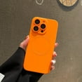 thumbnail image 1 of Allytechgroup Magsafe Case for Apple iPhone 12 Pro Max, Slim Liquid Silicone Shockproof Anti-Scratch Bumper Lightweight Camera Lens Protective Magnetic Back Case Cover for iPhone 12 Pro Max, Orange, 1 of 12