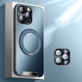 thumbnail image 1 of Allytechgroup Magsafe Compatible Case for Apple iPhone 16 Pro, with Camera Lens Protector Rotating Stand Ring Holder Magnetic Back Cover Full Body Shockproof Bumper Case for Women Men, Blue, 1 of 9