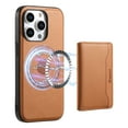 thumbnail image 1 of Allytechgroup Magsafe Compatible Phone Case for Apple iPhone 15 Plus with Detachable Magnetic Cards Holder, Retro PU Leather TPU Soft Back Shell Slim Fit Case for Women Men, Khaki, 1 of 12