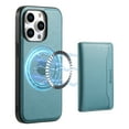 thumbnail image 1 of Allytechgroup Magsafe Compatible Phone Case for Apple iPhone 15 Plus with Detachable Magnetic Cards Holder, Retro PU Leather TPU Soft Back Shell Slim Fit Case for Women Men, Blue, 1 of 12