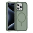 thumbnail image 1 of Allytechgroup Magsafe Compatible Phone Case for Apple iPhone 16 Pro Max, Rugged Shockproof PC TPU Hybrid Heavy Duty Protection Drop Proof Anti-Scratch Case Cover for Women Men, Green, 1 of 7
