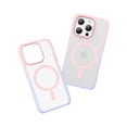 thumbnail image 1 of Allytechgroup Magsafe Competible Phone Case for Apple iPhone 14 Pro Max, with Screen Protector Transparent Matte Back Cover Anti-Scratch Slim Shockproof Case for Women Men, Lightpurple, 1 of 7