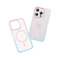 thumbnail image 1 of Allytechgroup Magsafe Competible Phone Case for Apple iPhone 15 Pro, with Screen Protector Transparent Matte Back Cover Anti-Scratch Slim Shockproof Case for Women Men, Pink, 1 of 7