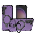 thumbnail image 1 of Allytechgroup Mangetic Back Case for Samsung Galaxy S24, Ring Holder Stand Shockproof Anti-Scratch Protective Bumper Rugged Hybrid Phone Case for Galaxy S24, Purple, 1 of 9