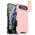 thumbnail image 1 of Allytechgroup Matte Back Cover Case for Apple iPhone Air, Sliding Camera Lens Protector Support Wireless Charging Heavy Duty Shockproof Anti-Scratch Slim Fit Phone Case for Women Men, Pink, 1 of 9