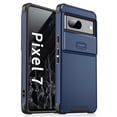 thumbnail image 1 of Allytechgroup Matte Back Cover Case for Google Pixel 9 Pro XL, Sliding Camera Lens Protector Heavy Duty Shockproof Anti-Scratch Slim Fit Phone Case for Women Men, Blue, 1 of 9