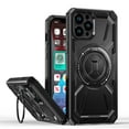 thumbnail image 1 of Allytechgroup Military Grade Shockproof Case for Apple iPhone 12 Pro Max, Compatible with Magsafe Rotating Stand Bumper Wireless Charging Magnetic Phone Case for Women Men, Black, 1 of 6