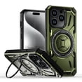 thumbnail image 1 of Allytechgroup Military Grade Shockproof Case for Apple iPhone 14 Pro Max, Compatible with Magsafe Rotating Stand Bumper Wireless Charging Magnetic Phone Case for Women Men, Green, 1 of 6