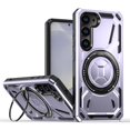 thumbnail image 1 of Allytechgroup Military Grade Shockproof Case for Samsung Galaxy S24 Plus, Compatible with Magsafe Rotating Stand Bumper Wireless Charging Magnetic Phone Case for Women Men, Purple, 1 of 6