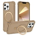 thumbnail image 1 of Allytechgroup Military-Grade Shockproof iPhone 12 Pro Max Case, MagSafe-Compatible Apple iPhone 12 Pro Max Cover with Magnetic Back Cover & Built-in Ring Holder Kickstand for Car Mount Case,Desertgold, 1 of 7