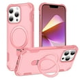 thumbnail image 1 of Allytechgroup Military-Grade Shockproof iPhone 13 Pro Case,MagSafe-Compatible Apple iPhone 13 Pro Cover with Magnetic Back Cover & Built-in Ring Holder Kickstand for Car Mount Phone Case,Pink, 1 of 7