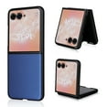 thumbnail image 1 of Allytechgroup Minimalist Back Cover Phone Case for Motorola Moto Razr 2024 6.9", Ultra Slim Fit Lightweight Shockproof Anti-Scratch PU Leather PC Back Shell for Women Men, Blue, 1 of 8