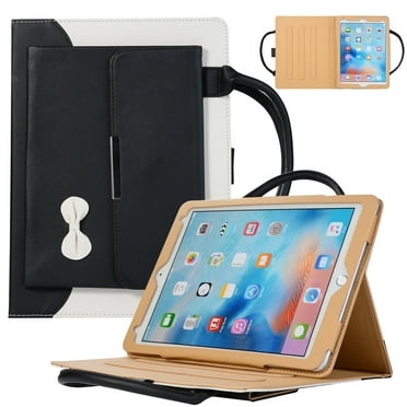 Allytechgroup Modern Tablet Case for Apple iPad Air 11 inch M3 M2 2025 2024, Stylish Hand Bag Design with Auto Sleep/Wake Function, Multi Angle Viewing Kickstand Shockproof Protective, Black