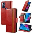 thumbnail image 1 of Allytechgroup Moto G 5G 2023 Wallet Case, RFID Blocking Cards Holder Vintage PU Leather Folio Flip Stand Shockproof Magnetic Closure Wallet Case for Motorola Moto G 5G 2023, Red, 1 of 10