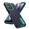 thumbnail image 1 of Allytechgroup Moto G 5G 2025 Case with Screen Protector, Rugged Hybrid Military Grade Shockproof Invisible Kickstand Anti-Scratch Bumper Phone Case Cover for Motorola Moto G 5G 2025,Blue+Mint, 1 of 8