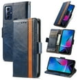 thumbnail image 1 of Allytechgroup Moto G Play 2021 Wallet Case, RFID Blocking Cards Holder Vintage PU Leather Folio Flip Stand Shockproof Magnetic Closure Wallet Case for Motorola Moto G Play 2021, Darkblue, 1 of 10