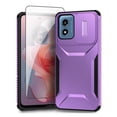 thumbnail image 1 of Allytechgroup Moto G Play 4G 2024 Case with Screen Protector, Sliding Lens Protector Shockproof Bumper Rugged Hybrid Back Cover Shell for Motorola Moto G Play 4G 2024, Purple, 1 of 6