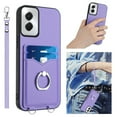 thumbnail image 1 of Allytechgroup Moto G Power 5G (2024) Wallet Case for Women Men, Premium PU Leather Shockproof Hand Wrist Slim Fit Back Cover Phone Case for Moto G Power 5G (2024), Purple, 1 of 5