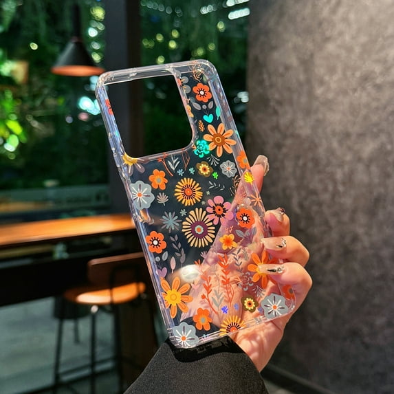 Allytechgroup Moto G Stylus 5G 2024 Case Clear, Fashion Flowers Design Slim Shell Back Cover Shockproof Anti-Scratch Bumper Luxury Phone Case for Motorola Moto G Stylus 5G 2024