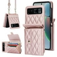 thumbnail image 1 of Allytechgroup Moto Razr 2024 Wallet Case with Shoulder Strap, Premium PU Leather Multiple Cards Slots Protective Shockproof Portable Phone Case Cover for Motorola Moto Razr 2024, Rosegold, 1 of 8