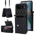 thumbnail image 1 of Allytechgroup Moto Razr 2024 Wallet Case with Shoulder Strap, Premium PU Leather Multiple Cards Slots Protective Shockproof Portable Phone Case Cover for Motorola Moto Razr 2024, Black, 1 of 8