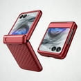 thumbnail image 1 of Allytechgroup Moto Razr 2025 Case with Screen Protector, Invisible Kickstand Full Body Shockproof Rugged Bumper Hinge Protection Anti-Scratch Phone Case for Motorola Razr 2025, Red, 1 of 12