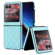 Allytechgroup Moto Razr 2025 Case, Slim Fit Premium PU Leather Stylish Protective Shockproof Fashionable Phone Cases Cover for Motorola Moto Razr 2025,Blue