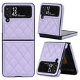 thumbnail image 1 of Allytechgroup Moto Razr 40 2023 Case, Slim Fit Premium PU Leather Stylish Protective Shockproof Fashionable Phone Cases Cover for Motorola Moto Razr 40,Purple, 1 of 7