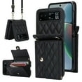 thumbnail image 1 of Allytechgroup Moto Razr 40 Wallet Case with Shoulder Strap, Premium PU Leather Multiple Cards Slots Protective Shockproof Portable Phone Case Cover for Motorola Moto Razr 40 2023, Black, 1 of 8