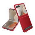 thumbnail image 1 of Allytechgroup for Moto Razr 60 Case Screen Protector, Invisible Stand Magnetic Back Cover Compatible with Mag-safe Shockproof Anti-Scratch Bumper Rugged Phone Case for Motorola Razr 2025, Red, 1 of 9