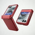 thumbnail image 1 of Allytechgroup Moto Razr Ultra 2025 Case with Screen Protector, Invisible Kickstand Full Body Shockproof Rugged Bumper Hinge Protection Anti-Scratch Phone Case for Motorola Razr Ultra 2025, Red, 1 of 12
