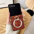thumbnail image 1 of Allytechgroup Motoroa Razr Ultra 2025 Case with Glitter Ring Holder, [Compatible with Magsafe] Stand Wireless Charging Anti-Scratch Slim Fit Shell Bumper Phone Case for Motorola Razr Ultra 2025,Brown, 1 of 7