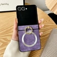 thumbnail image 1 of Allytechgroup Motoroa Razr Ultra 2025 Case with Glitter Ring Holder, [Compatible with Magsafe] Stand Wireless Charging Anti-Scratch Slim Fit Shell Bumper Phone Case for Motorola Razr Ultra 2025,Purple, 1 of 7