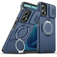 thumbnail image 1 of Allytechgroup for Motorola Moto G 5G (2024) Case, Military Grade Shockproof Bumper Rugged Rotating Stand Ring Holder Anti-Scratch Magnetic Cover Compatible with Car Mount Case, Blue, 1 of 10