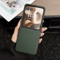 thumbnail image 1 of Allytechgroup for Motorola Razr 2024 Case, Slim Leather Texture Phone Case for Motorola Razr 2024, Premium PU Cover with Raised Edge Protection Precise Cutouts Anti-Scratch Lightweight,Green, 1 of 6