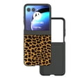 thumbnail image 1 of Allytechgroup Motorola Razr 2025 Case, Leopard Print Series Slim Fit Shockproof Rugged Drop Protection Hybrid Stylish Case Cover for Motorola Razr 2025/ Razr 60,Gold, 1 of 5