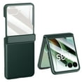 thumbnail image 1 of Allytechgroup Motorola Razr 2025 Case with Screen Protector, Hinge Protection Anti-Scratch Faux Leather Full Body Shockproof Bumper Rugged Phone Case for Motorola Razr 2025, Darkgreen, 1 of 8