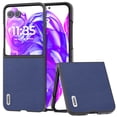 thumbnail image 1 of Allytechgroup for Motorola Razr 2025 Case, Weai-resistant Durable PU Leather Skin Shockproof Drop Resistant Anti-scratch PC Backplane Slim Lightweight Cover for Motorola Razr 60, Darkblue, 1 of 4
