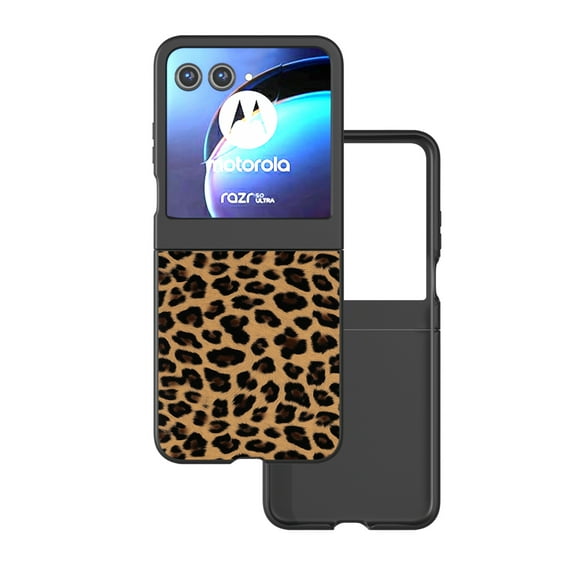 Allytechgroup Motorola Razr 2025 Ultra Case, Leopard Print Series Slim Fit Shockproof Rugged Drop Protection Hybrid Stylish Case Cover for Motorola Razr 2025 Ultra/ Razr 60 Ultra,A