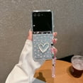 thumbnail image 1 of Allytechgroup Motorola Razr Ultra 2025 Case with Hand Strap, Slim Flexible TPU Clear Back Cover with Stylish Flower Pattern Scratch-Proof Drop Protection Phone Case for Motorola Razr 60 Ultra, 1 of 10