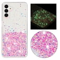 thumbnail image 1 of Allytechgroup Noctiluncent Fluorescent Luminous Phone Case for Samsung Galaxy S23 Plus, Bling Glow in The Dark Soft TPU Cover for Women Girls, Slim Lightweight Shockproof Protective Case, Pink, 1 of 7