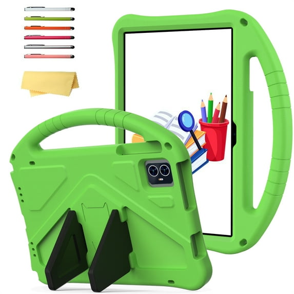 Allytechgroup for Onn 10.1 inch Tablet Case (2024 Model) 100135925 for Kids, Lightweight Rugged Shockproof Protective Cover with Handle Stand for Walmart Onn Tablet Case 10.1" Gen 4, Green