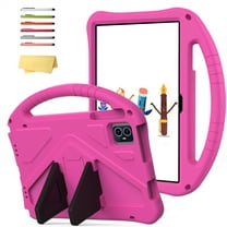 Allytechgroup for Onn 10.1 inch Tablet Case (2024 Model) 100135925 for Kids, Lightweight Rugged Shockproof Protective Cover with Handle Stand for Walmart Onn Tablet Case 10.1" Gen 4, Rose